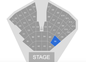 Seating Map - Hunter - Rod Stewart